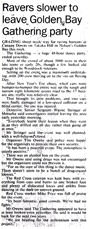 Ravers slower to leave Golden Bay Gathering party - The Dominion, 3 January 1997
