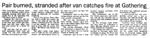 Pair burned, stranded after van catches fire at Gathering - The Dominion, 3 January 1998