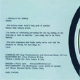 CD booklet back cover