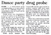 Dance party drug probe - Christchurch Press, 8 July 1999