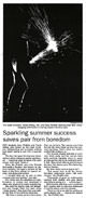 Sparkling summer success saves pair from boredom - The Dominion, 28 November 1998