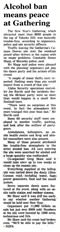 Alcohol ban means peace at Gathering - Evening Post, 4 January 1999