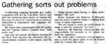 Gathering sorts out problems - Motueka-Golden Bay News, 26 November 1998