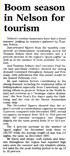 Boom season in Nelson for tourism - Nelson Mail, 27 February 1999