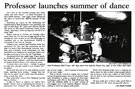 Professor launches summer of dance - Nelson Mail, 30 December 1998