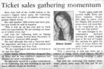 Ticket sales gathering momentum - Nelson Mail, 23 December 1998