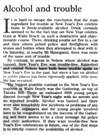 Alcohol and trouble - Nelson Mail editorial, 4 January 1999