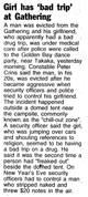 Girl has 'bad trip' at Gathering - The Dominion, 3 January 2001