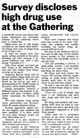 Survey discloses high drug use at the Gathering - The Dominion, 4 January 2001