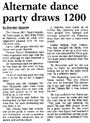 Alternate dance party draws 1200 - Nelson Mail, 2 January 2001