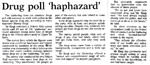 Drug poll 'haphazard' - Nelson Mail, 5 January 2001