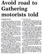 Avoid road to Gathering motorists told - Nelson Mail, 29 December 2000