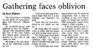 Gathering faces oblivion - Nelson Mail, 11 June 2002