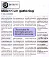 Millennium gathering - Canta magazine, 1 September 1999