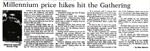 Millennium price hikes hit the Gathering - Nelson Mail, 9 April 1999