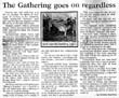 The Gathering goes on regardless - Nelson Mail, 1 January 2000