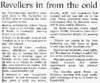 Revellers in from the cold - Christchurch Press, 3 January 2000