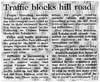 Traffic blocks hill road - Christchurch Press, 31 December 1999